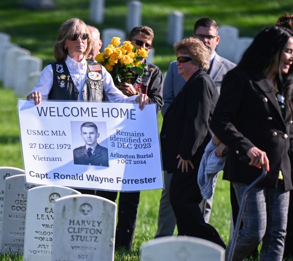 Funeral for U.S. Marine Corps Capt. Ronald W. Forrester