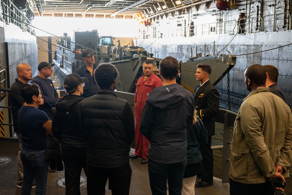 First Responder Fly Out visitors tour USS Somerset