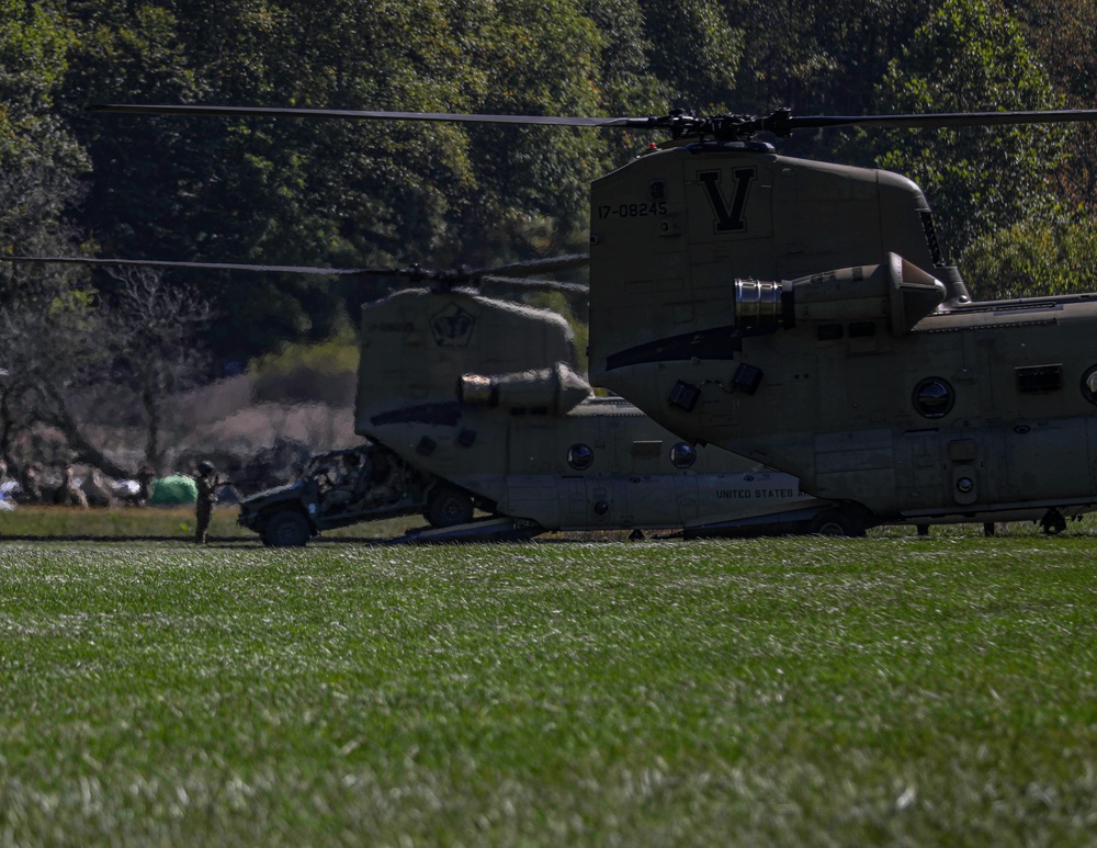 101st Combat Aviation Brigade provides Hurricane Helene Relief