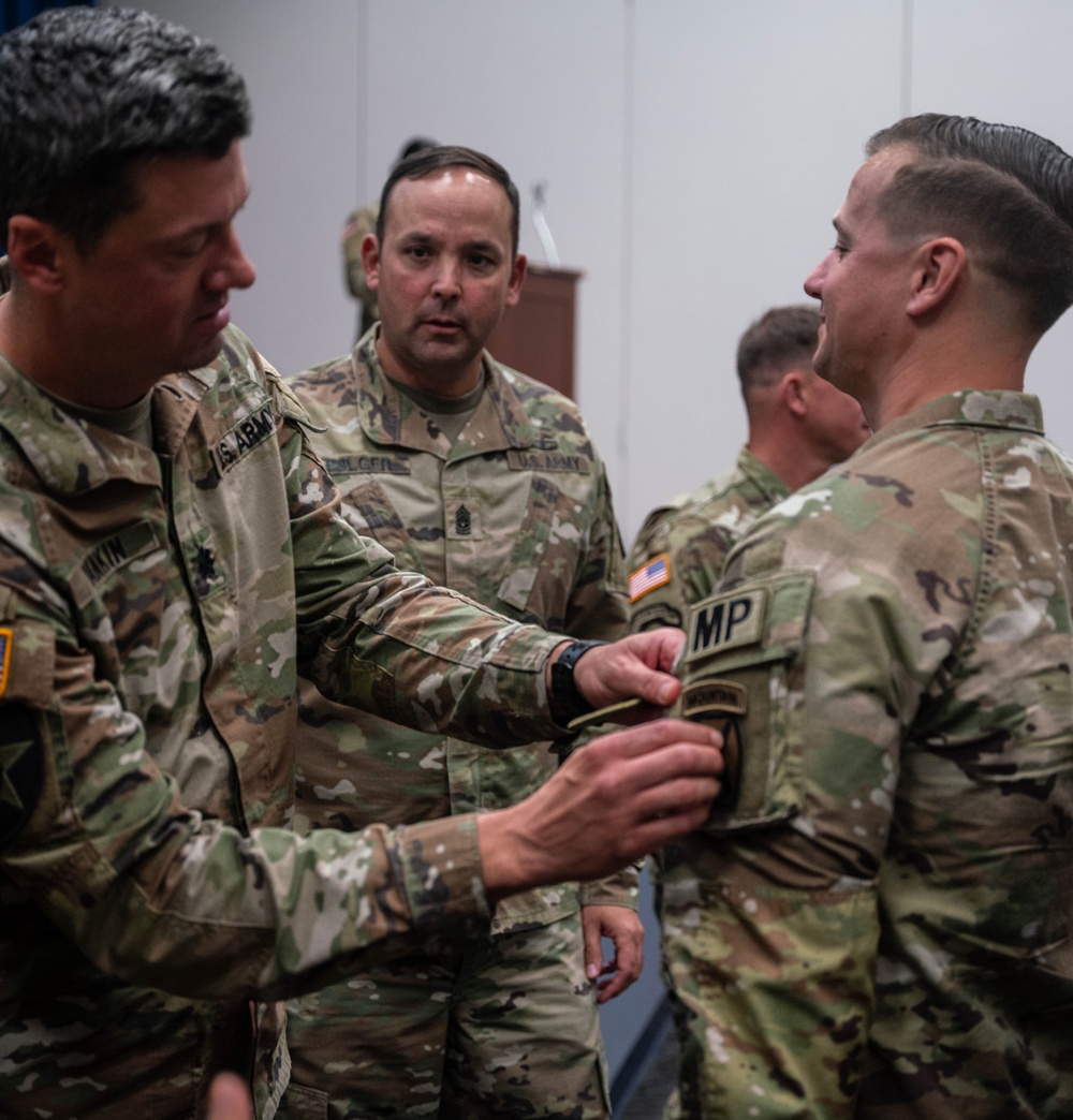 Fort Drum Law Enforcement Company Officially Joins 10th Mountain Division