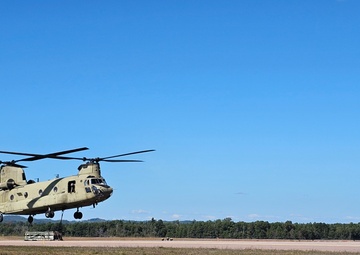 CH-47 crew, 89B students conduct September sling-load training at Fort McCoy