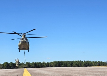 CH-47 crew, 89B students conduct September sling-load training at Fort McCoy