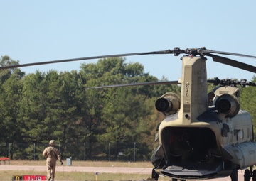 CH-47 crew, 89B students conduct September sling-load training at Fort McCoy