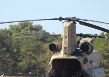 CH-47 crew, 89B students conduct September sling-load training at Fort McCoy