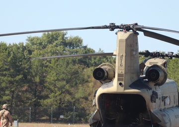 CH-47 crew, 89B students conduct September sling-load training at Fort McCoy