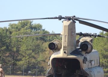 CH-47 crew, 89B students conduct September sling-load training at Fort McCoy