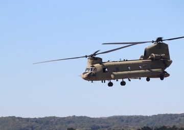 CH-47 crew, 89B students conduct September sling-load training at Fort McCoy