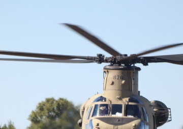 CH-47 crew, 89B students conduct September sling-load training at Fort McCoy