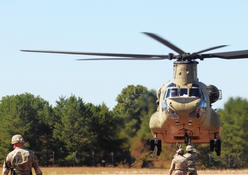 CH-47 crew, 89B students conduct September sling-load training at Fort McCoy