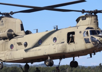 CH-47 crew, 89B students conduct September sling-load training at Fort McCoy
