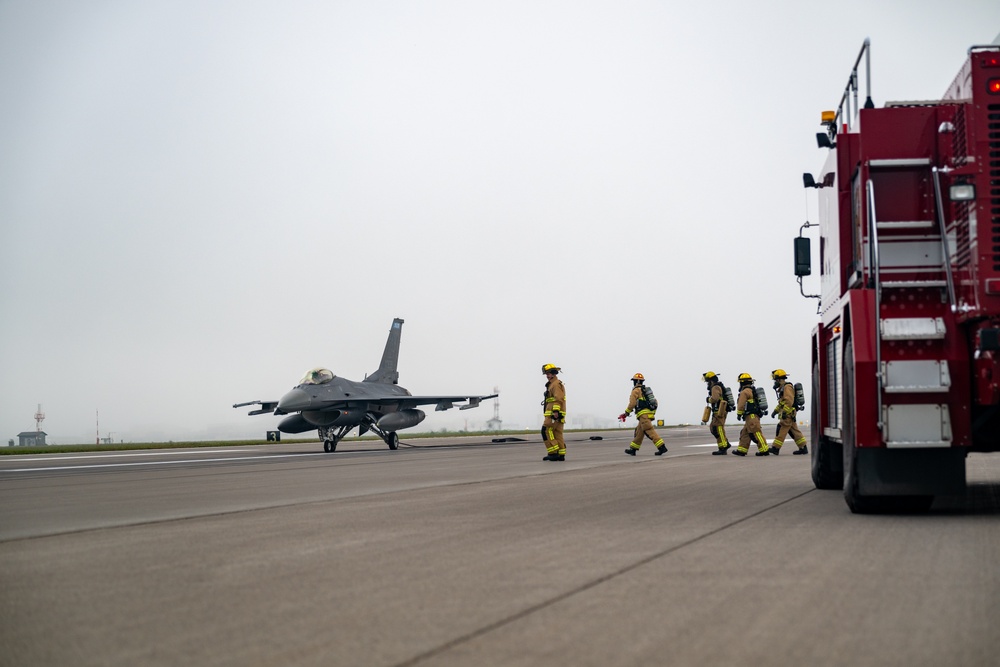 148th Fighter Wing’s F-16 Aircraft Arresting System Certification