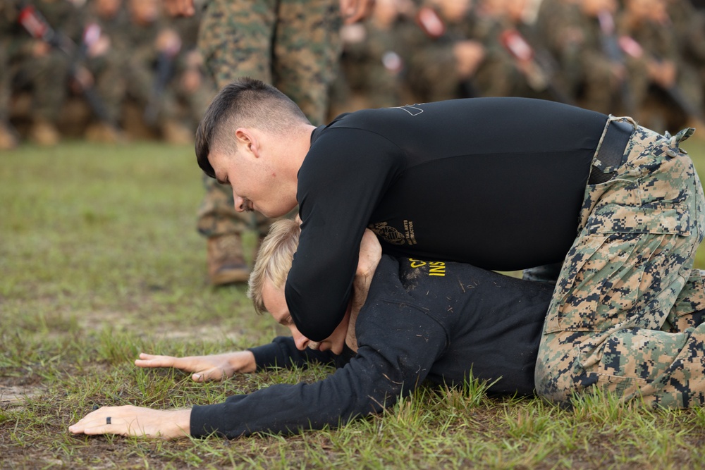 Marine Combat Training Battalion, School of Infantry – East implements ground fighting