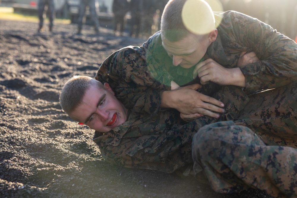 Marine Combat Training Battalion, School of Infantry – East implements ground fighting