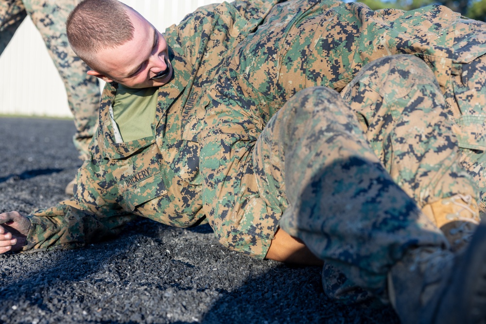 Marine Combat Training Battalion, School of Infantry – East implements ground fighting