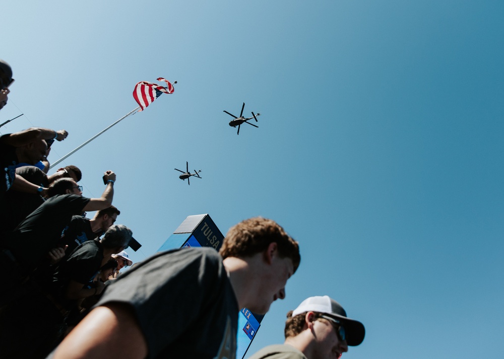 Oklahoma National Guard assists with Tulsa vs. West Point