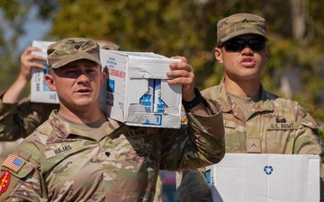 U.S. Army Brings Supplies to Support Hurricane Helene Survivors