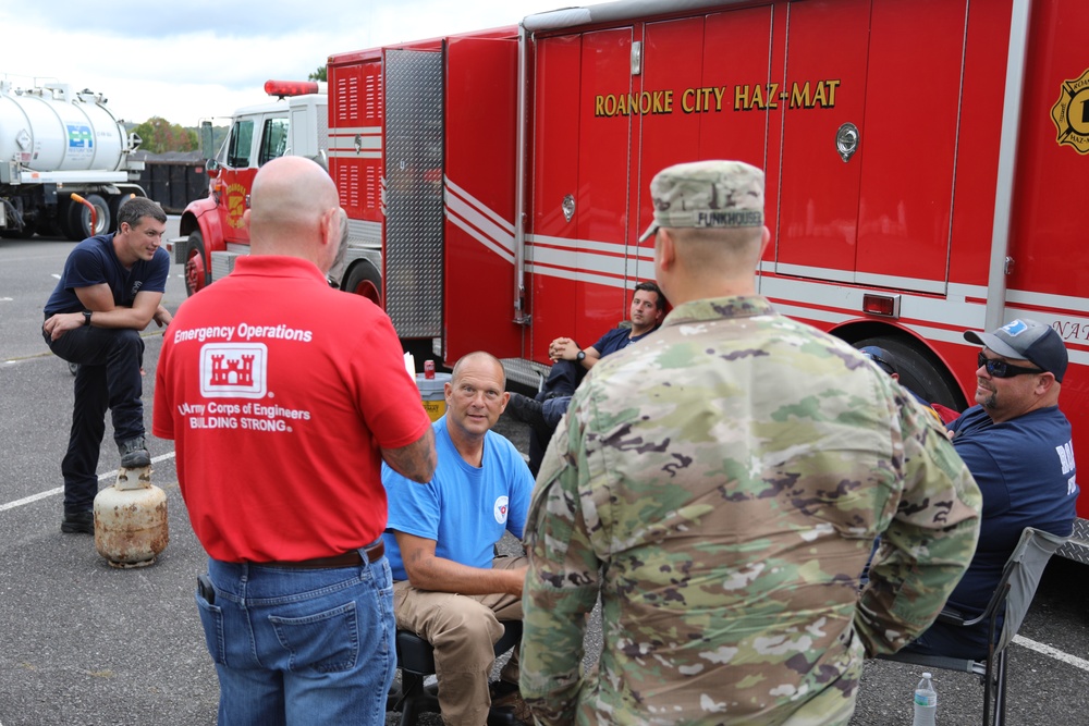 USACE Norfolk District conducts debris assessment engagements in Southwestern Virginia with City, State, and Federal Agencies in support of Tropical Storm Helene disaster response.