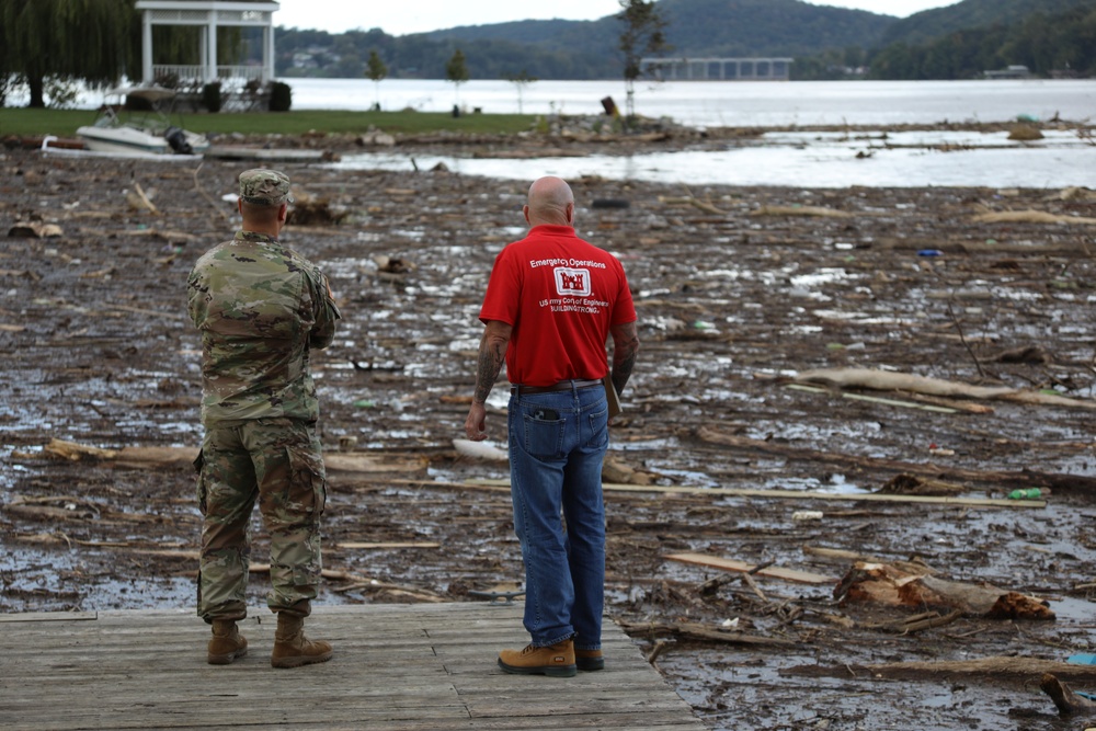 USACE Norfolk District conducts debris assessment engagements in Southwestern Virginia with City, State, and Federal Agencies in support of Tropical Storm Helene disaster response.