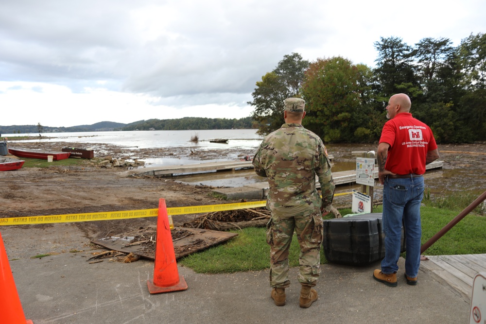 USACE Norfolk District conducts debris assessment engagements in Southwestern Virginia with City, State, and Federal Agencies in support of Tropical Storm Helene disaster response.