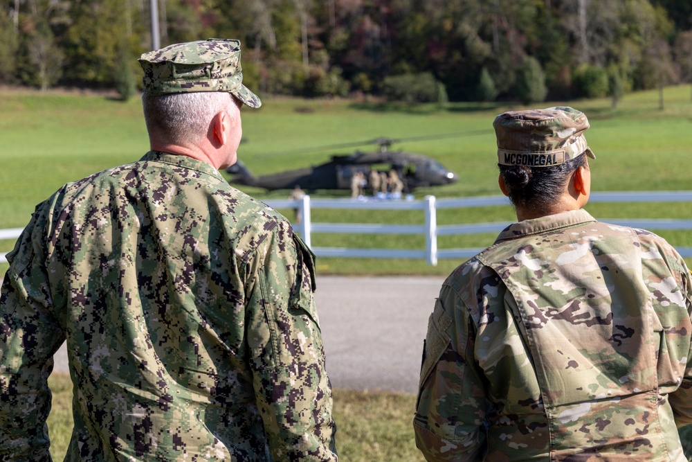 Rear Adm. Novak visits JTF-CS Forward Operations Center