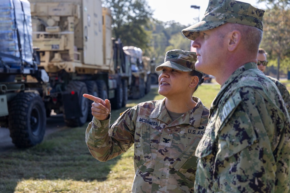 Rear Adm. Novak visits JTF-CS Forward Operations Center