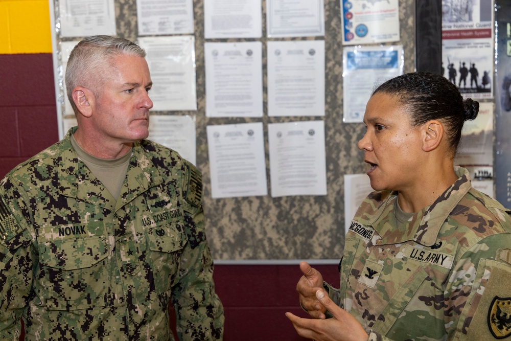 Rear Adm. Novak visits JTF-CS Forward Operations Center