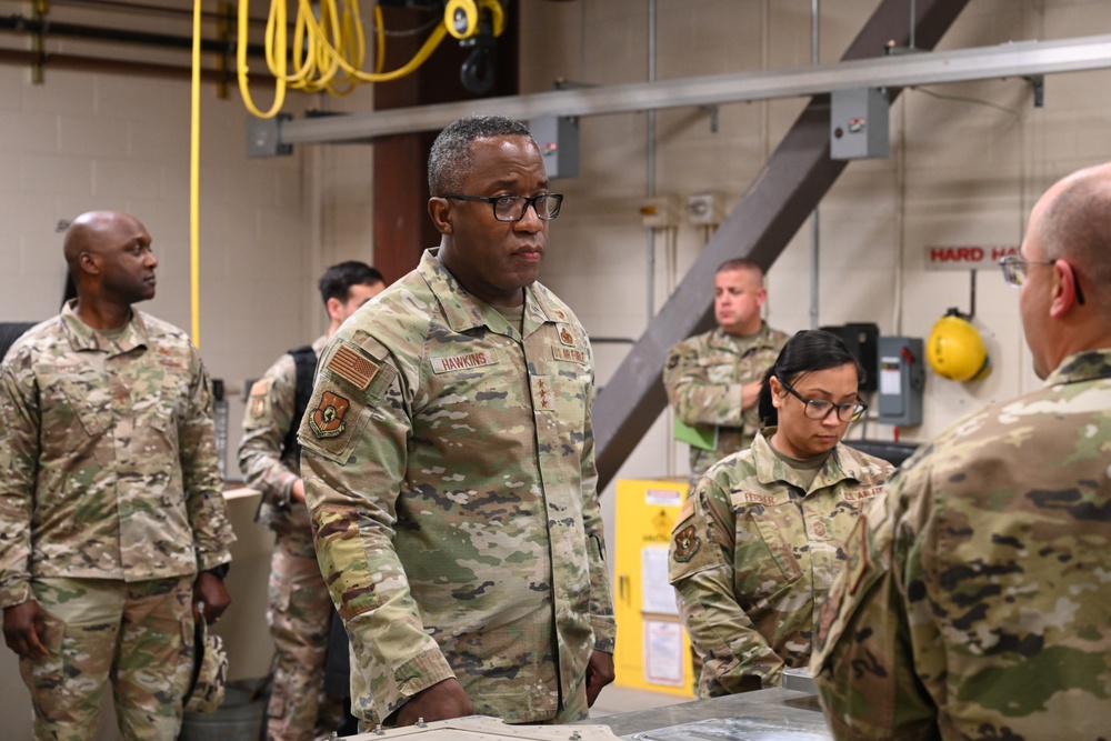 Lt. Gen. Stacey Hawkins visits JBER