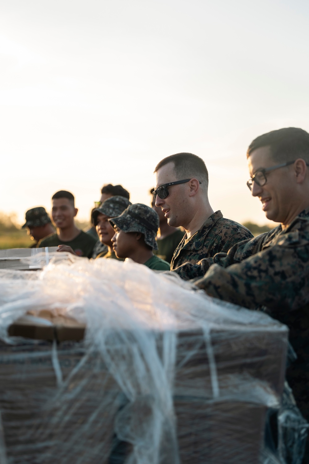 MRF-SEA Marines receive supplies in Laoag to Support Relief Efforts Alongside Philippine Allies