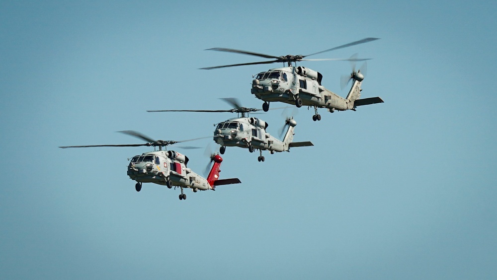 Navy helicopters and support personnel relocate to Maxwell AFB in preparation for Hurricane Milton