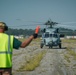 Navy helicopters and support personnel relocate to Maxwell AFB in preparation for Hurricane Milton