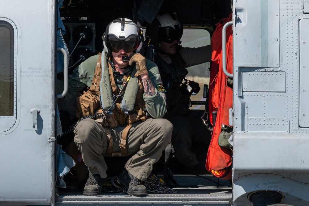 Navy helicopters and support personnel relocate to Maxwell AFB in preparation for Hurricane Milton