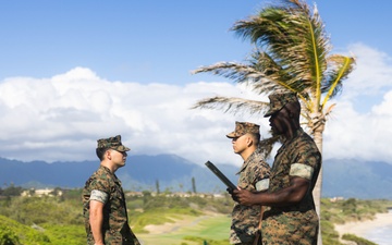 SSgt Padilla from 3d MLR promotes to the rank of Gunnery Sergeant