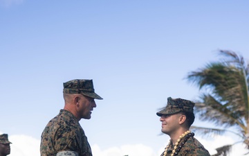 SSgt Padilla from 3d MLR promotes to the rank of Gunnery Sergeant