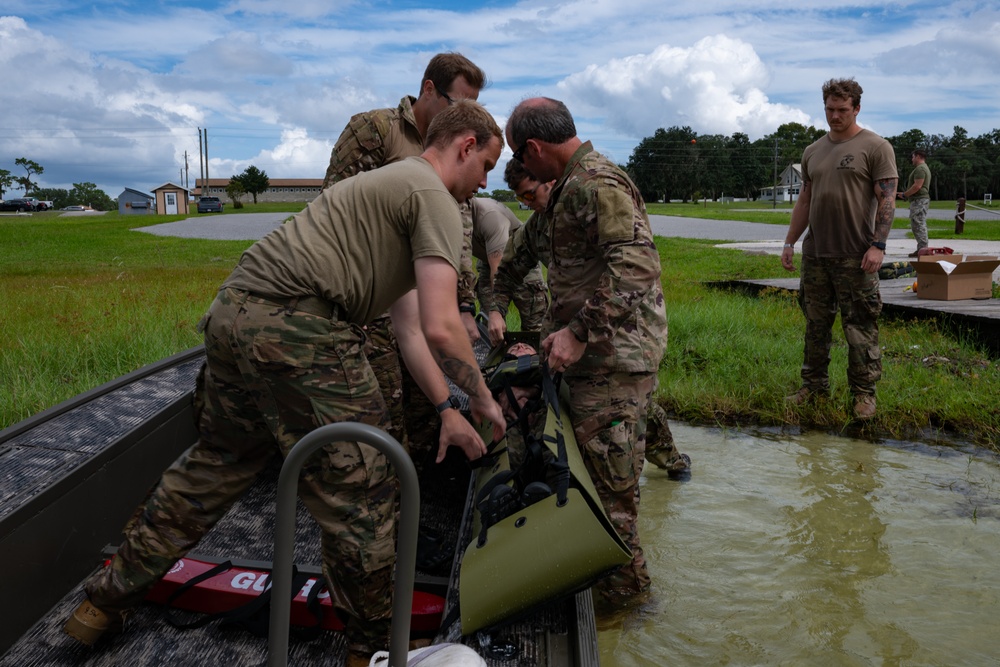 Florida Guardsmen Train for Water Rescues Ahead of Hurricane Milton