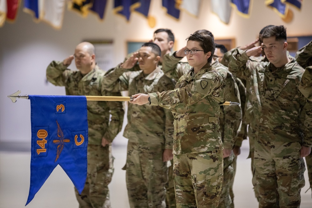 Det. 2, C Co., 3-140th Security and Support Battalion deployment ceremony