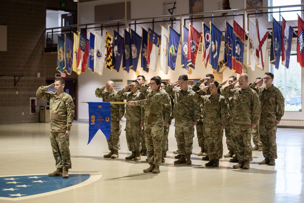 Det. 2, C Co., 3-140th Security and Support Battalion deployment ceremony