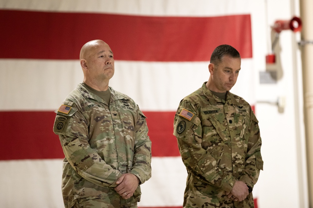 Det. 2, C Co., 3-140th Security and Support Battalion deployment ceremony