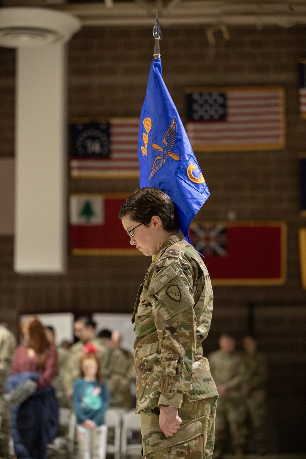 Det. 2, C Co., 3-140th Security and Support Battalion deployment ceremony