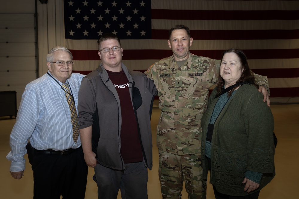 Det. 2, C Co., 3-140th Security and Support Battalion deployment ceremony