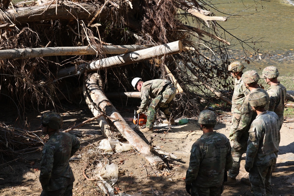 161 Engineer Support Company conduct route clearance