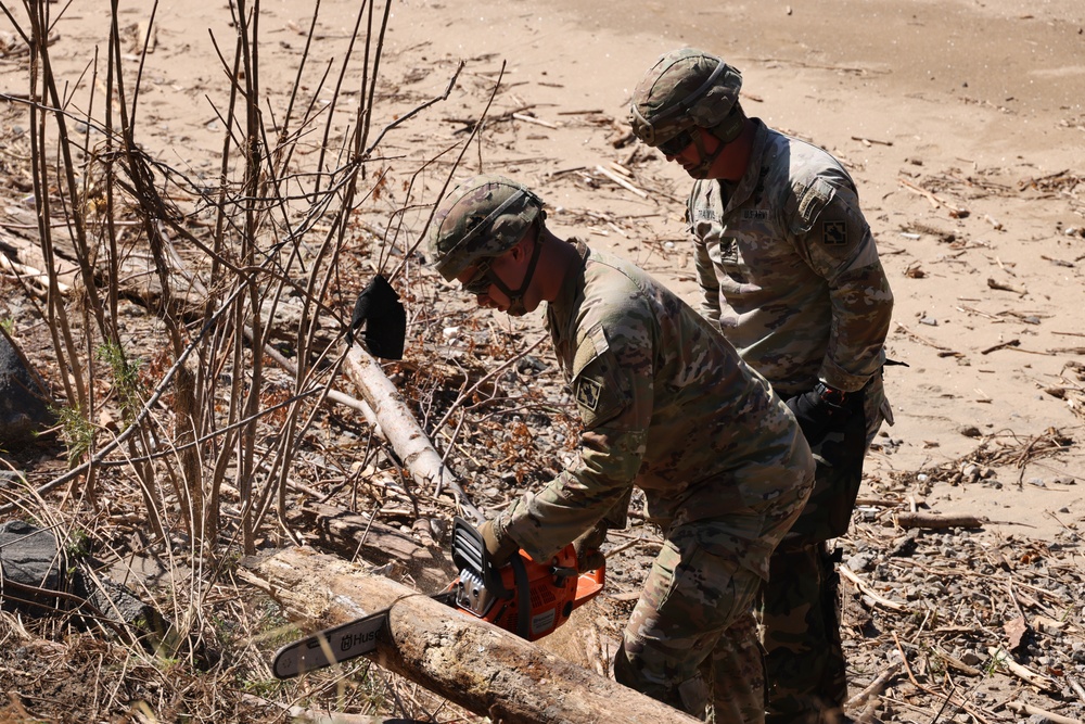 161 Engineer Support Company conduct route clearance