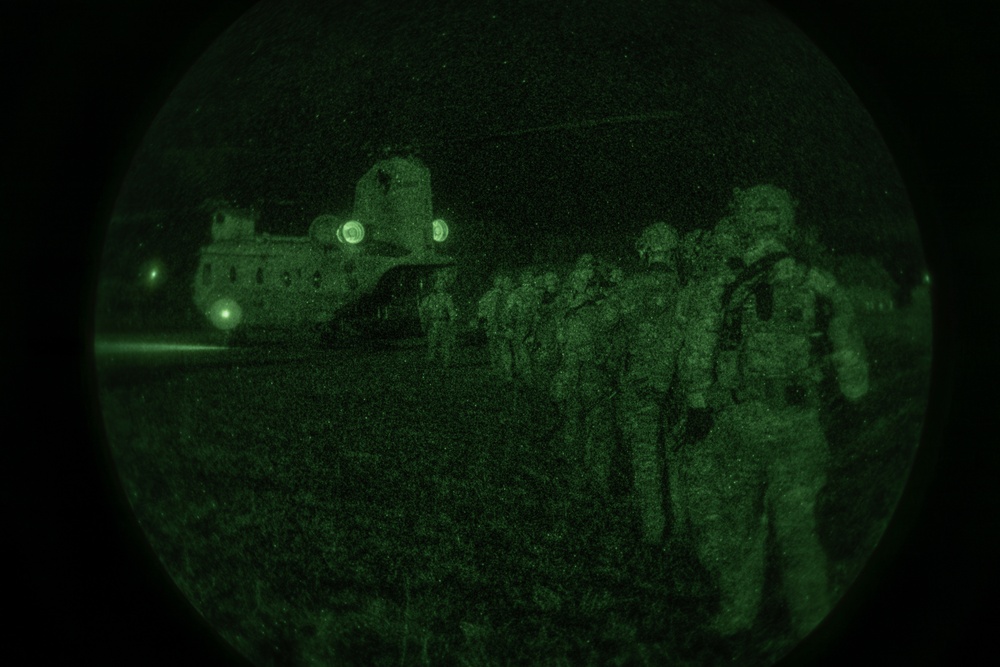 75th Ranger Regiment conducts Air Assault night operation during JPMRC 25-01