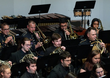 The U.S. Army Band performs jointly with George Mason University music students in community concert