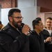 U.S. Armed Service members participate in a San Francisco Fleet Week esports challenge