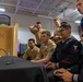U.S. Armed Service members participate in a San Francisco Fleet Week esports challenge