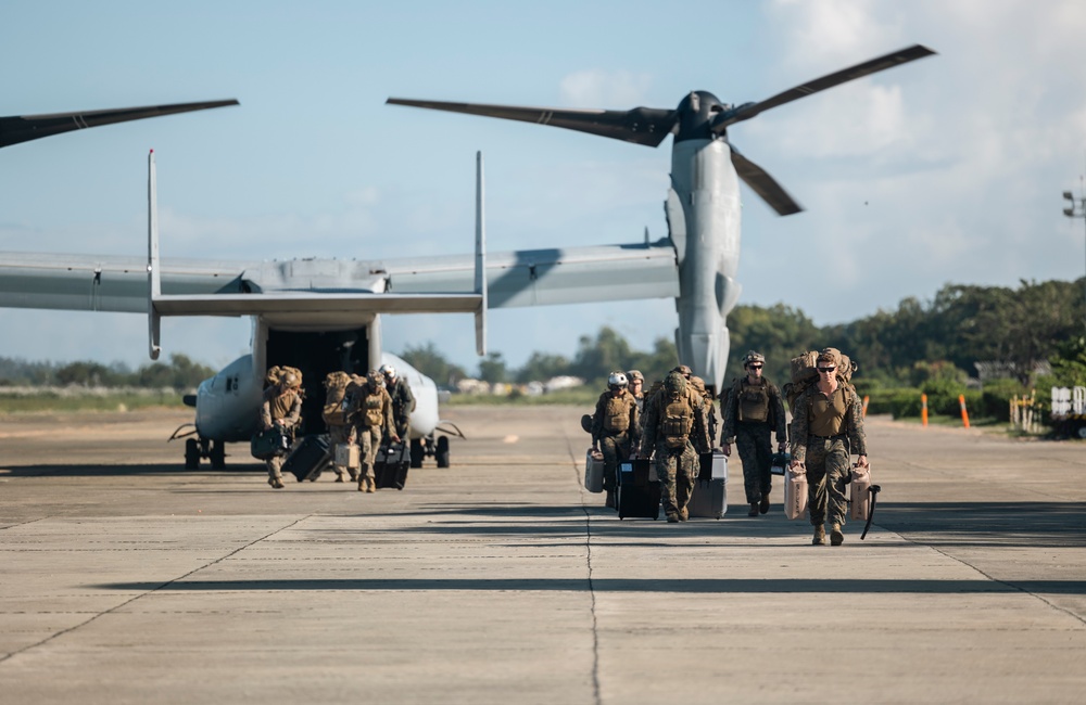 MRF-SEA Marines load MV-22 Osprey’s in Laoag to Support Relief Efforts Alongside Philippine Allies