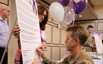 Camp Zama’s ACS, leadership kick off Domestic Violence Awareness Month