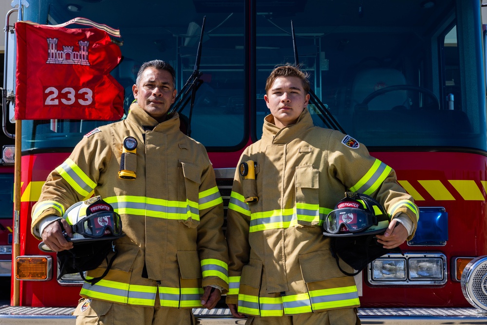 Father and Son Firefighters Strengthen Bonds During Deployment