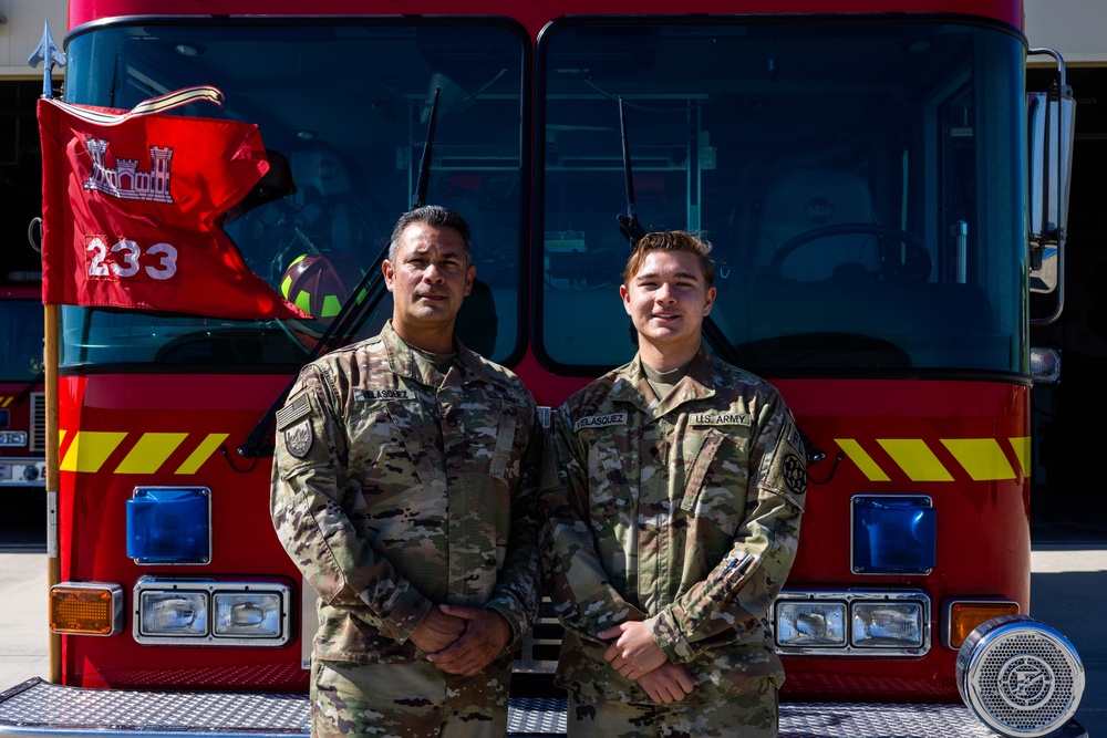 Father and Son Firefighters Strengthen Bonds During Deployment