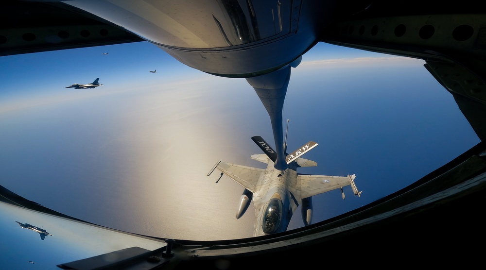 100th ARW, 93rd ARS refuel U.S., Hellenic fighter jets during exercise Ramstein Flag